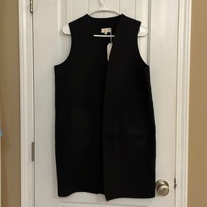 NWT Mudd Pie long black vest